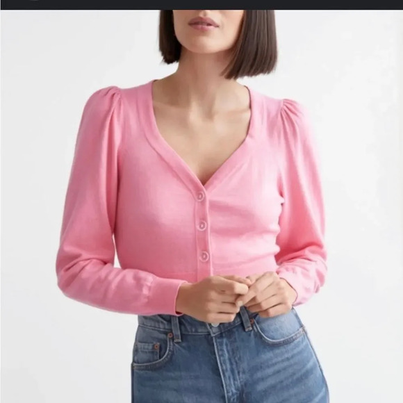 & other stories cropped pink sweater - Picture 2 of 8